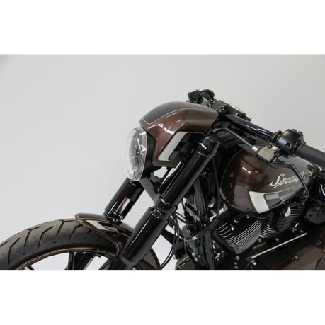 Cult-Werk, LED headlamp kit. Night Rod style. Gloss black