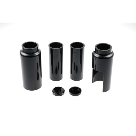 Cult-Werk, 6-piece fork tube cover kit. Gloss black