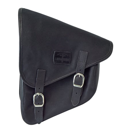 Bolsa para basculante Longride. Algodón encerado negro