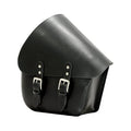 Bolsa para basculante Longride. Cuero negro liso. 7 litros