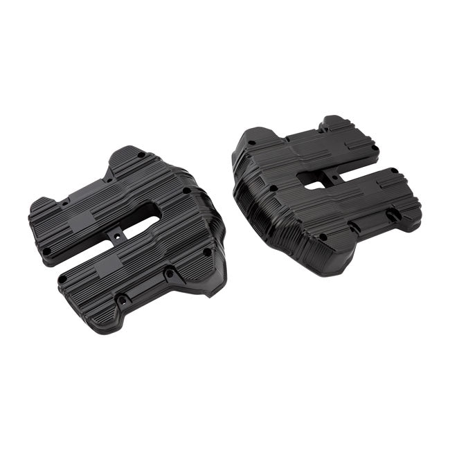 Arlen Ness, 10 Gauge Rocker Cover Set, All Black for Harley Davidson