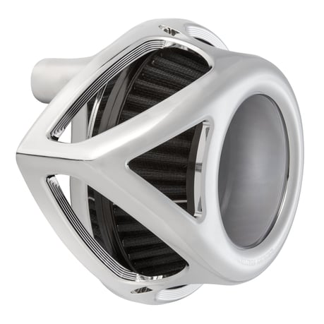 Arlen Ness, conjunto del filtro de aire Clear Tear. Cromo