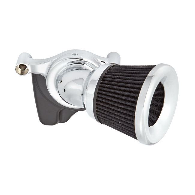 Arlen Ness, 65 ° M8 Speed ​​Air Filter Kit. Chrome voor Harley Davidson