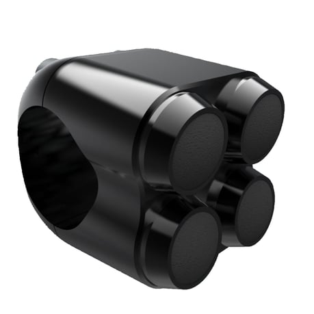 Motone, microinterruptor de 4 botones. Negro