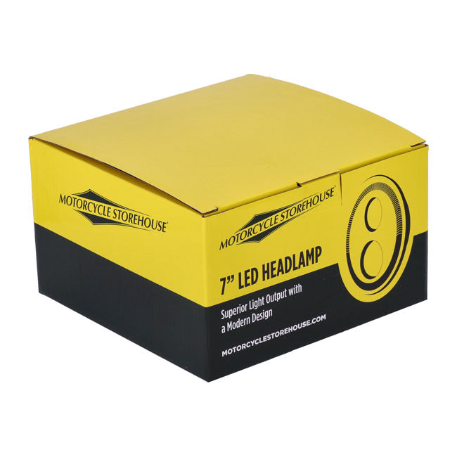 Faro LED 7" Con Anillo Halo Homologado Para Harley-Davidson