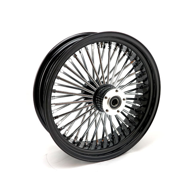 MCS 48 Fat Spoke 5,50 x 18 Schwarzes Radial-Hinterrad für Harley Davidson