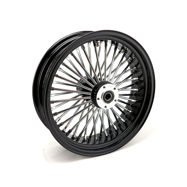 MCS 48 Fat Spoke 5,50 x 18 Schwarzes Radial-Hinterrad für Harley Davidson