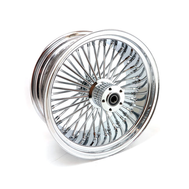 MCS 48 Fat Spoke 8.50 x 18 Chrome Rear Radial Wheel for Harley Davidson