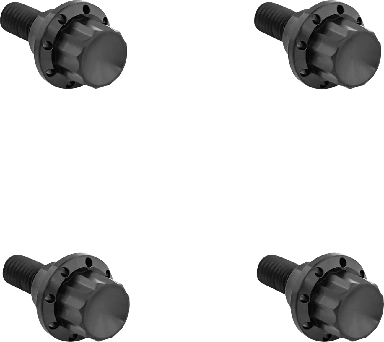 Tornillos parabrisas 12 puntos titanio negros para Harley Davidson FLTR