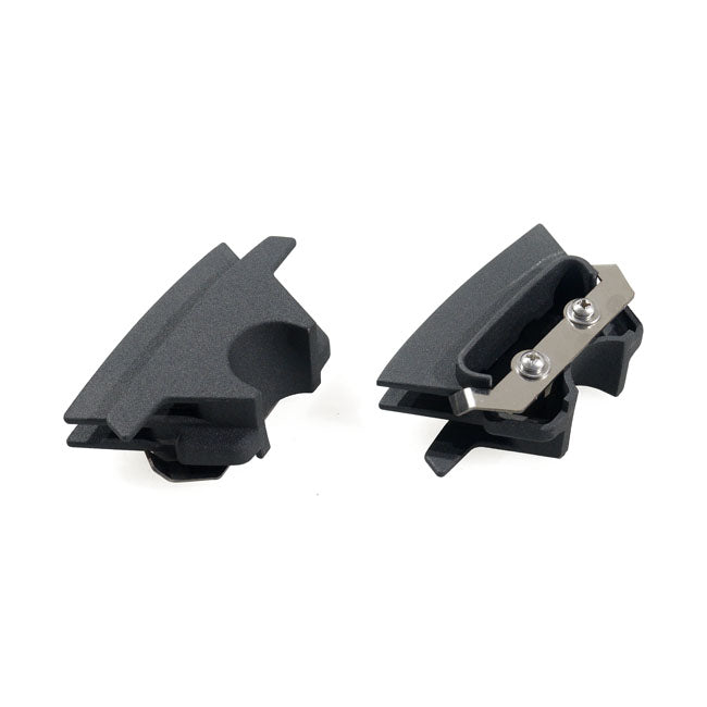 Finned Head Bolt Bridge Cover Kit, Schwarz für Harley Davidson