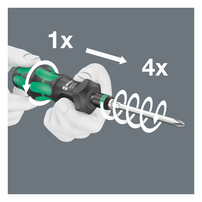 Wera, Kit mit 19 Kraftform Kompakt Turbo 1 Spitzen