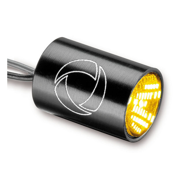 Kellermann, Atto® Integralblinker, Schwarz, dunkles Glas für Harley-Davidson