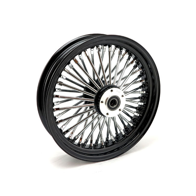 MCS 48 Fat Spoke Radial Front Wheel 3.50 x 16 SF Black for Harley Davidson