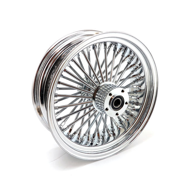 MCS 48 Fat Spoke 5.50 x 16 Chrome Rear Radial Wheel for Harley Davidson