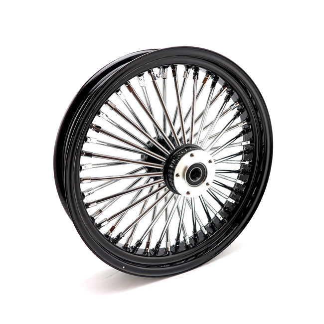 MCS 48 Thick Spoke Radial Front Wheel 3.50 x 18 DF Black for Harley Davidson