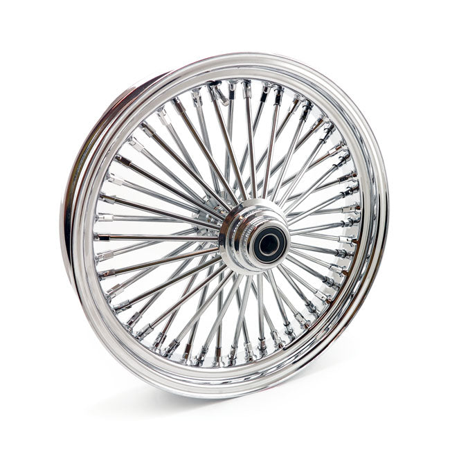 MCS 48 Fat Spoke Radial Front Wheel 3.50 x 18 SF Chrome For Harley Davidson