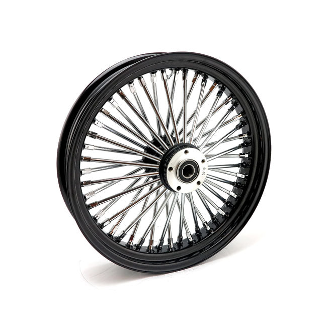 MCS 48 Fat Spoke Radial Front Wheel 3.50 x 18 SF Black for Harley Davidson