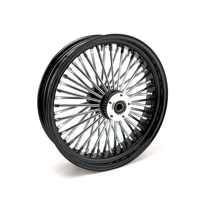 MCS 48 Fat Spoke 4.25 x 18 Black Radial Rear Wheel for Harley Davidson