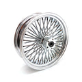 MCS 48 Fat Spoke 5.50 x 18 Chrome Rear Radial Wheel for Harley Davidson
