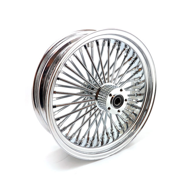 MCS 48 Fat Spoke 5.50 x 18 Chrome Rear Radial Wheel for Harley Davidson