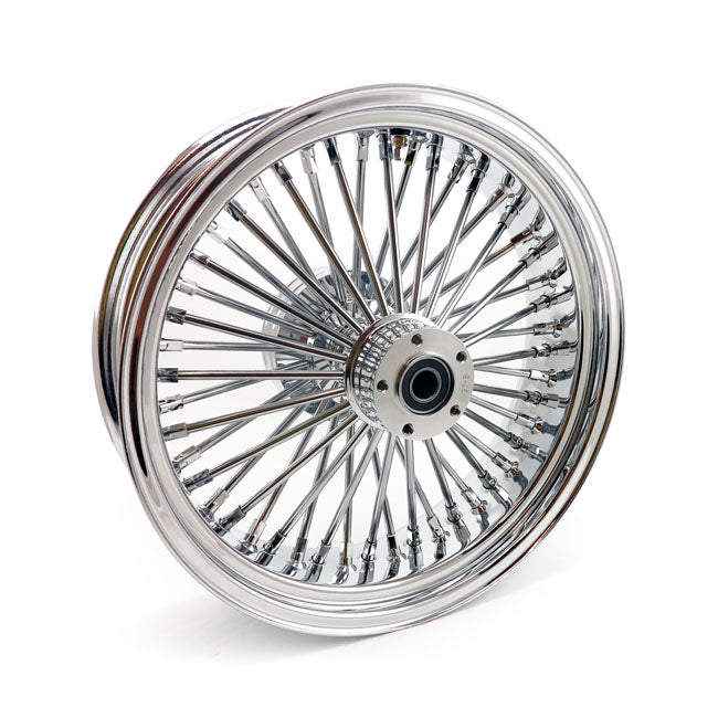 MCS 48 Fat Spoke 5.50 x 18 Chrome Rear Radial Wheel for Harley Davidson
