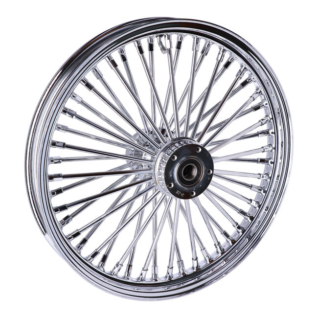 MCS 48 Fat Spoke 2.15 x 19 DF Chrome Front Radial Wheel for Harley Davidson