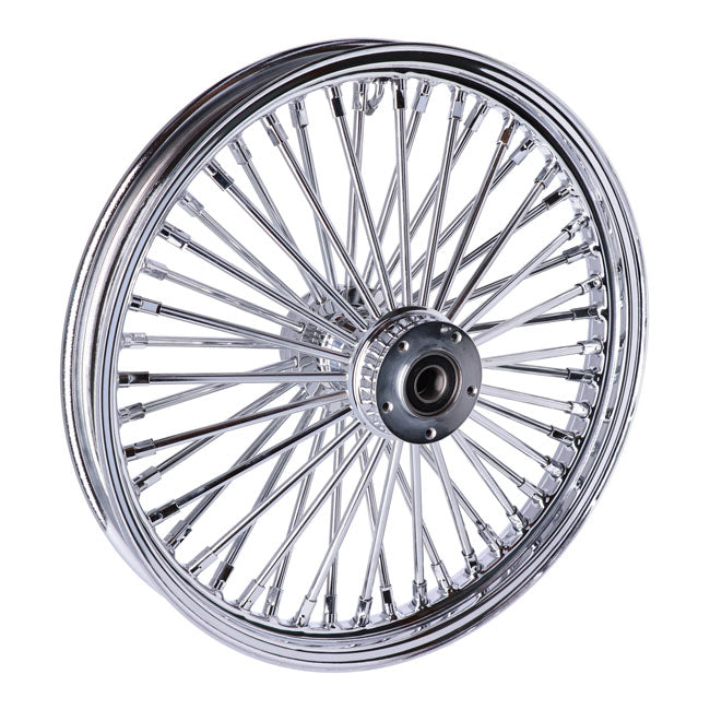 MCS 48 Fat Spoke 2.15 x 19 DF Chrome Front Radial Wheel for Harley Davidson