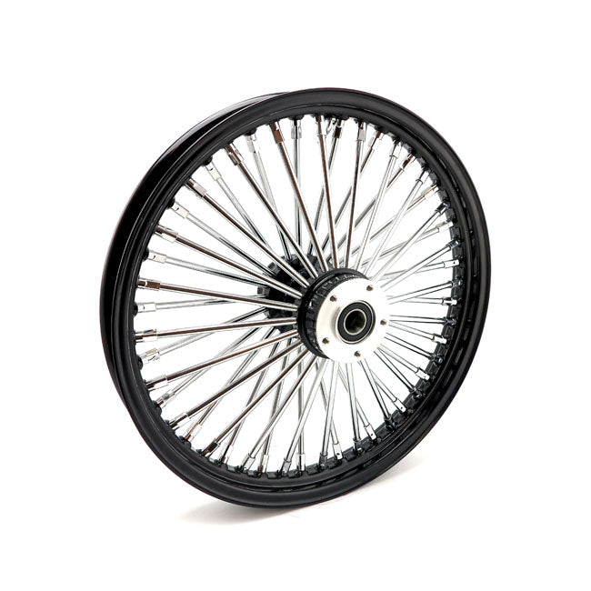 MCS 48 Fat Spoke 2.15 x 19 DF Black Radial Front Wheel for Harley Davidson