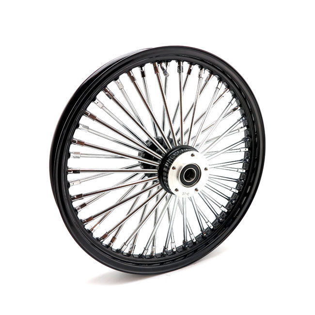 MCS 48 Fat Spoke 2.15 x 19 DF Black Radial Front Wheel for Harley Davidson