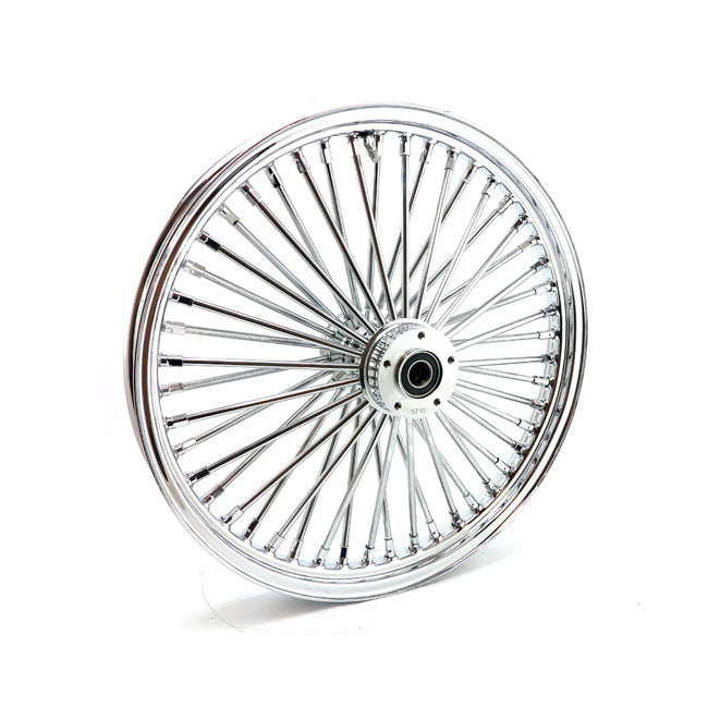 MCS 48 Fat Spoke 2.15 x 21 DF Black Chrome Radial Front Wheel for Harley Davidson