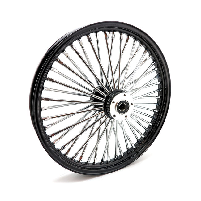 MCS 48 Fat Spoke 2.15 x 21 DF Black Radial Front Wheel for Harley Davidson