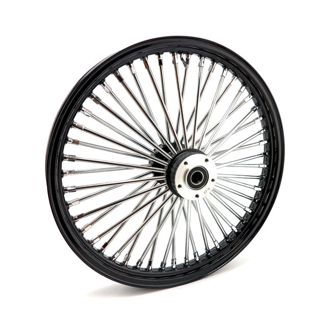 MCS 48 Fat Spoke 2.15 x 21 DF Black Radial Front Wheel for Harley Davidson