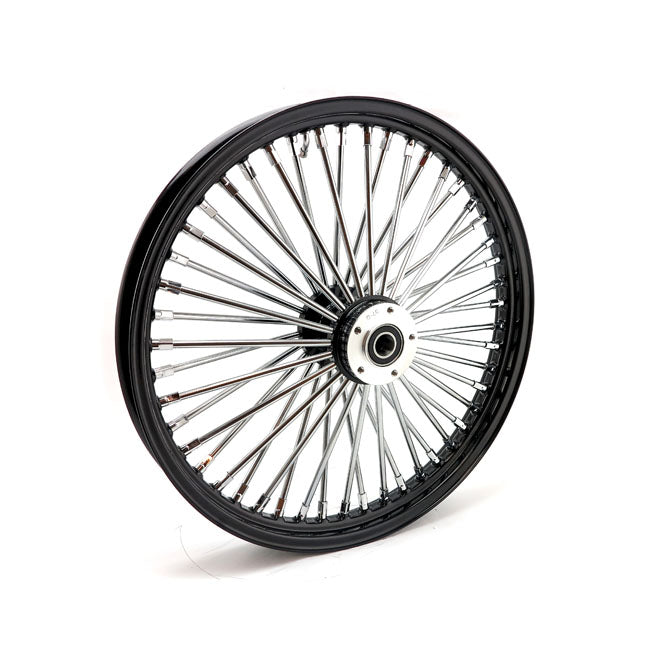 MCS 48 Fat Spoke 2.15 x 21 SF Black Radial Front Wheel for Harley Davidson