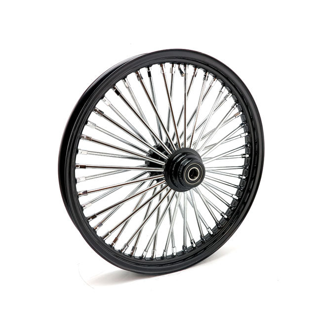 MCS 48 Fat Spoke 2.15 x 21 SF Black Radial Front Wheel for Harley Davidson
