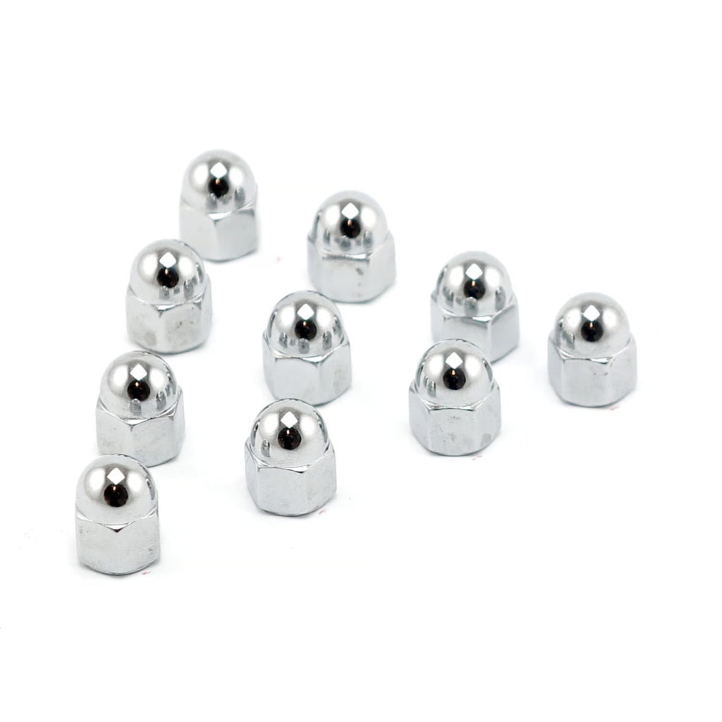 10 tuerca bellota cromada 10-24 pulgadas para Harley-Davidson 7651A