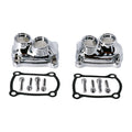 Chrome M8 Tappet Covers 25700410 and 25700411 for Harley Davidson