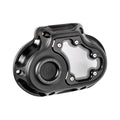 PM, Transmission End Cover, Vision, Cable-Actuated Clutch. Black for Harley-Davidson