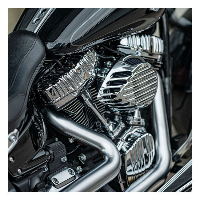Rough Crafts, Custom-Kipphebelabdeckungen. Chrom für Harley Davidson
