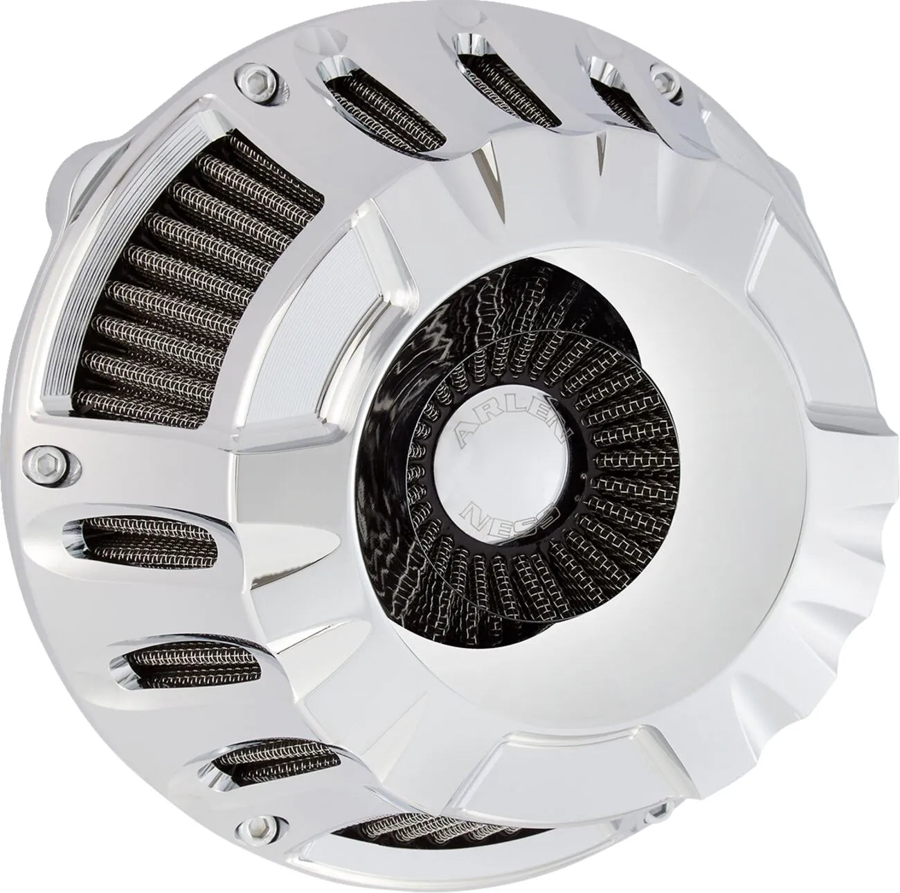 Kit filtro de aire Inverted Series Deep Cut cromado para Harley Davidson - FLTR/FLHX 23-25