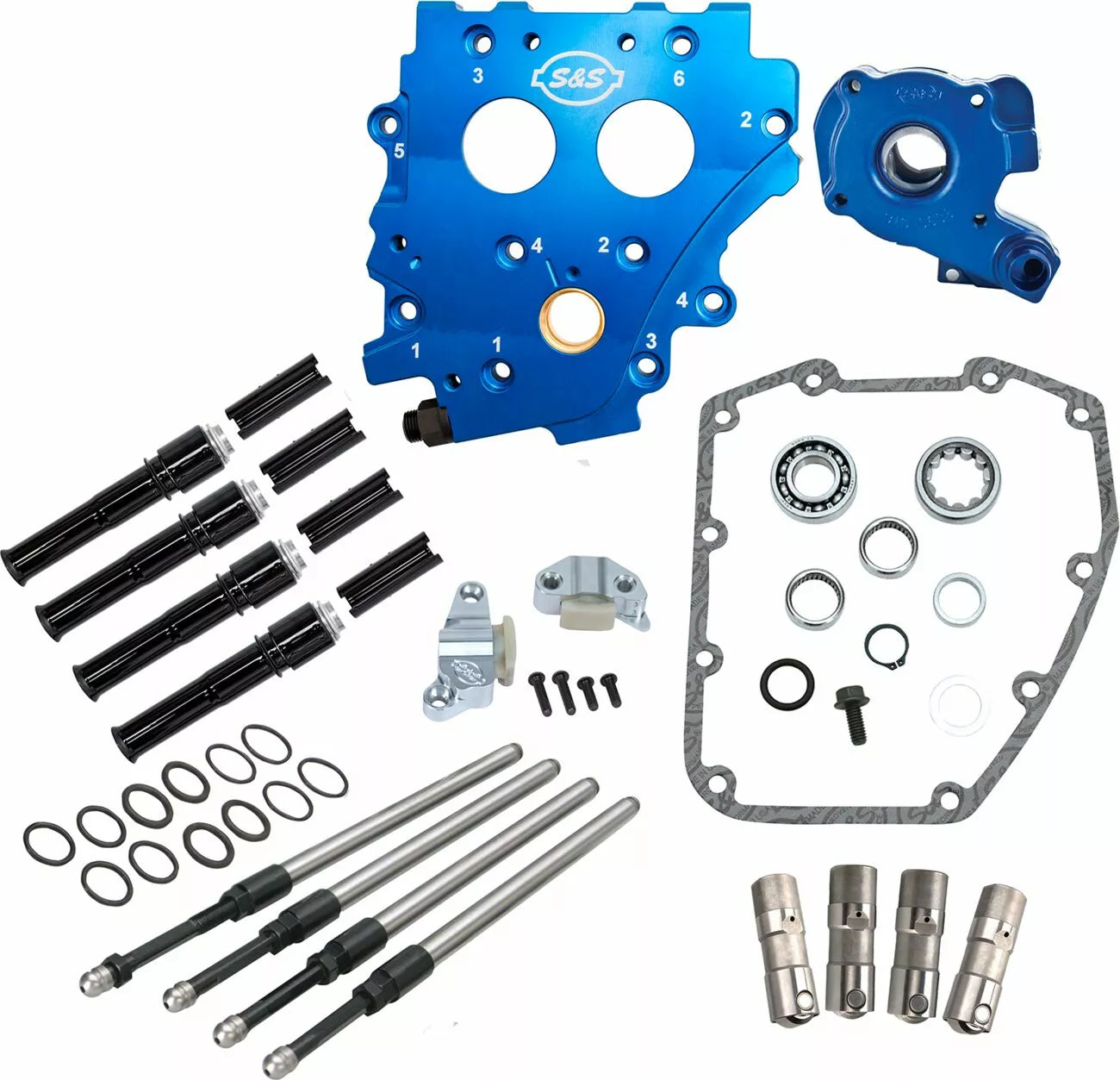 Kabelübertragungskit für Twin Cam 99-06 (außer Dyna 06) mit schwarzen Stangenrohren