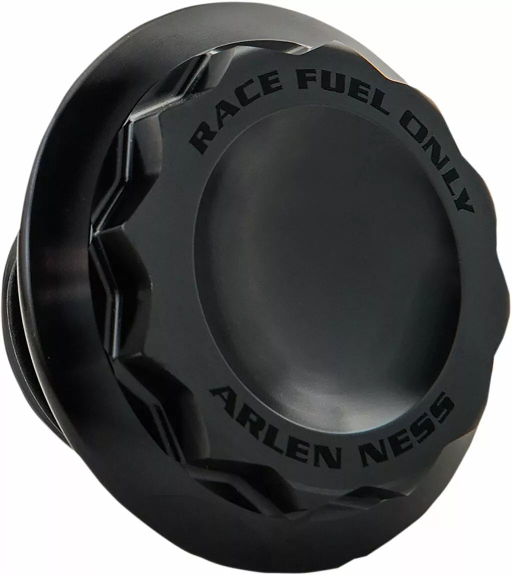 Arlen Ness 701-010 12 PT Schwarzer Tankdeckel für Harley-Davidson