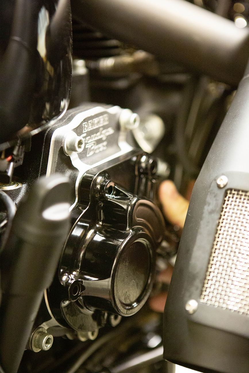 Kabeltyp Function-FormedTM Hochglanzschwarze Getriebeseitenabdeckungen für Harley Davidson