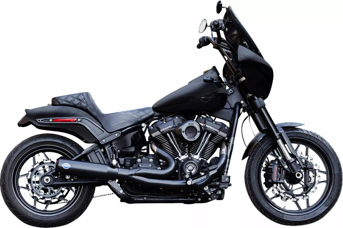 Sistemas De Escape 2 En 1 Qualifier Guardian Black Para Harley Davidson