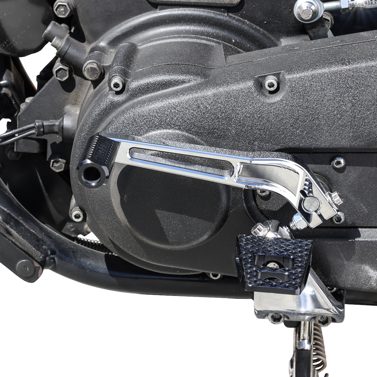 Schwarze Billet Speedway-Schaltrasten für Harley-Davidson