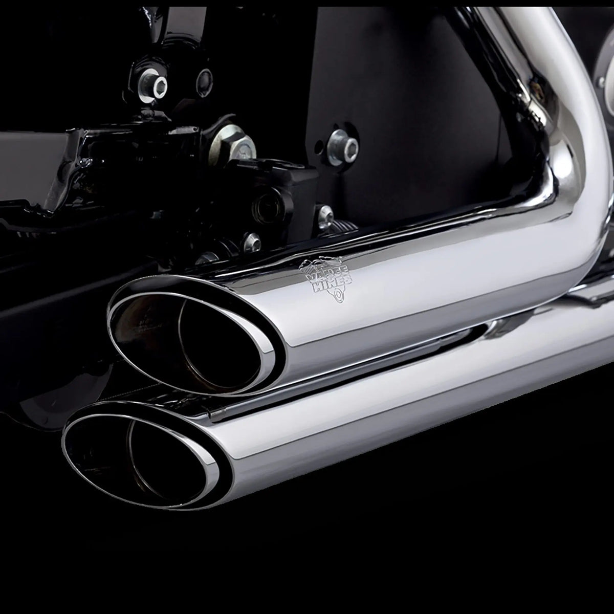 Sistema de escape Shortshots Staggered cromado para Harley Davidson SFTL 86-09