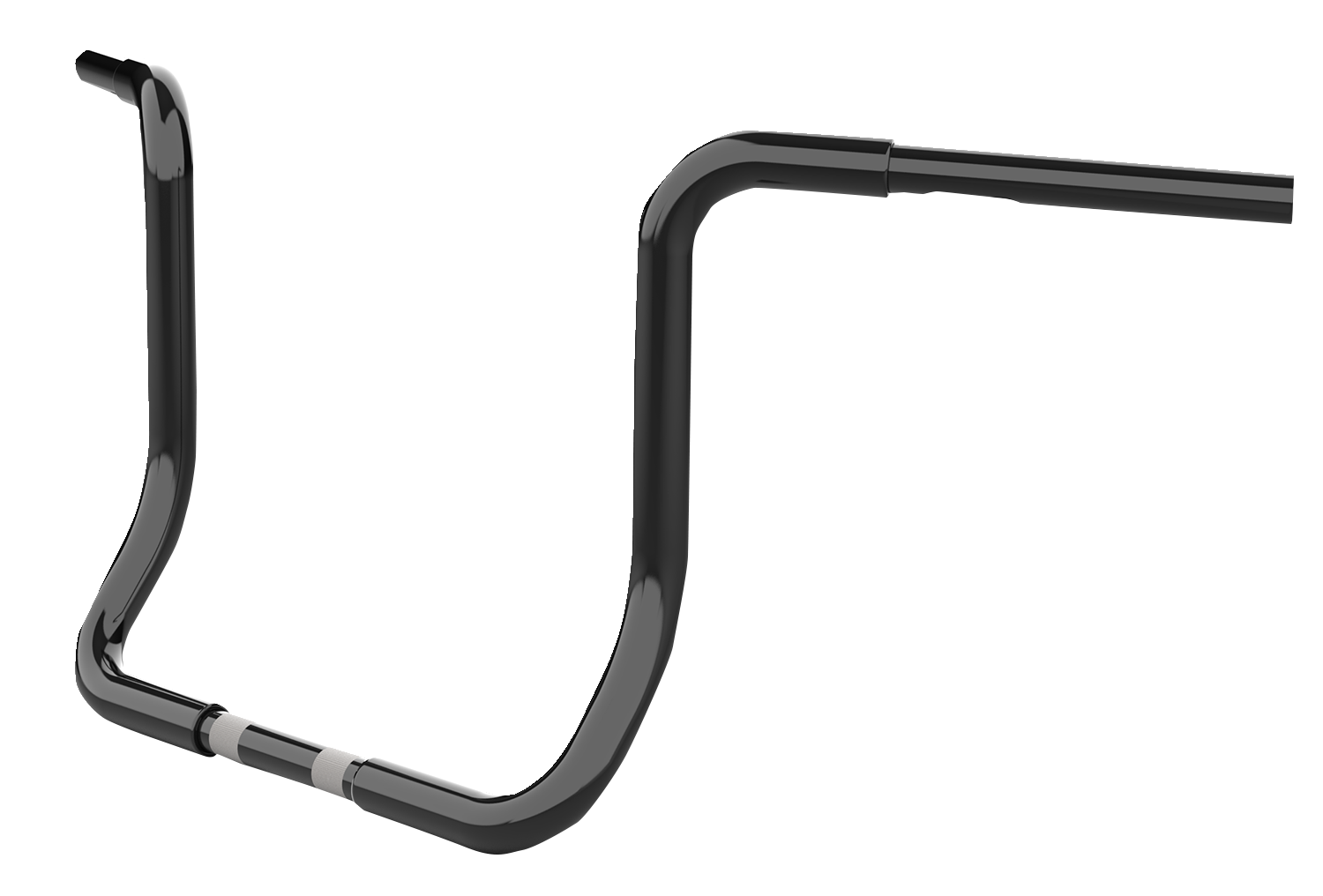 Gloss Black Twin Round Handlebar For Harley Davidson