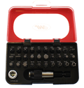 1/4 hex security bit set, 32 pieces