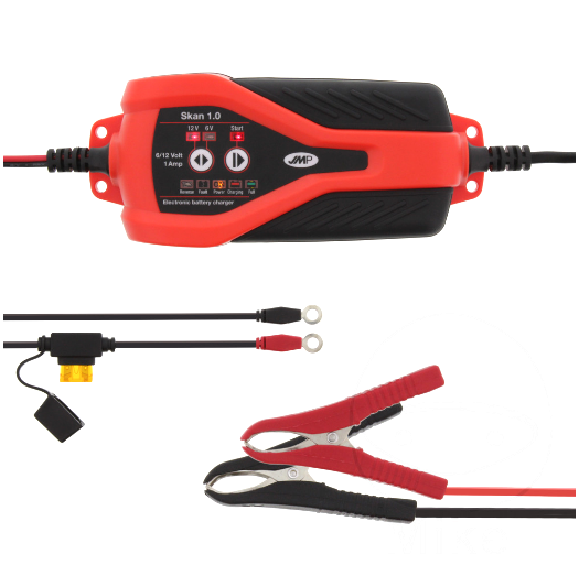 Cargador Mantenedor De Batería Skan 1.0 6/12V 1A