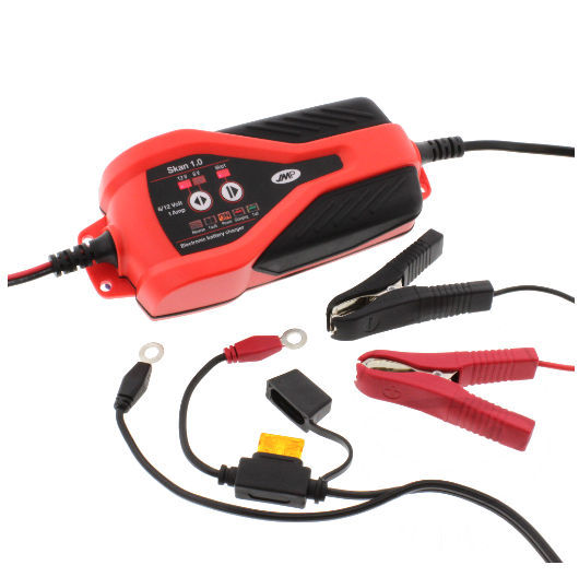 Cargador Mantenedor De Batería Skan 1.0 6/12V 1A