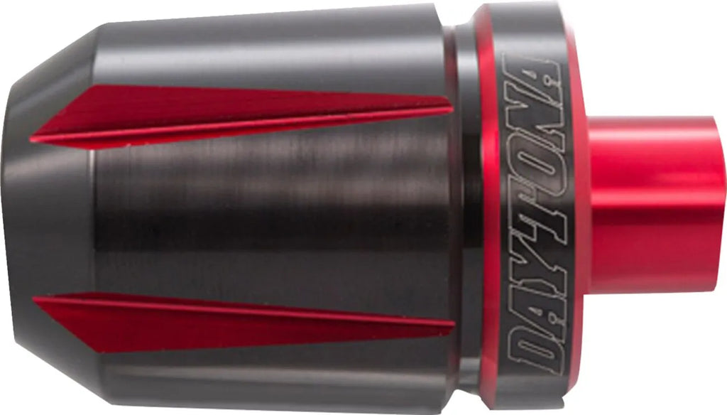 Handlebar end plug "Scratch" black/red for motorcycle
